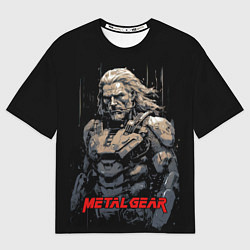 Футболка оверсайз мужская Venom Snake Metal gear game, цвет: 3D-принт