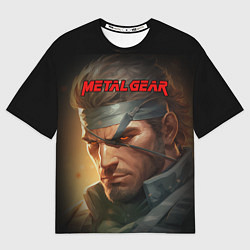 Футболка оверсайз мужская Веном Снейк из игры Metal gear, цвет: 3D-принт