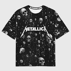 Футболка оверсайз мужская Metallica - rock, цвет: 3D-принт