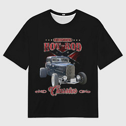 Футболка оверсайз мужская Классический хотрод на базе автомобиля 30-х годов, цвет: 3D-принт