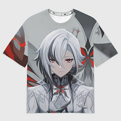 Футболка оверсайз мужская Arlecchino Genshin Impact, цвет: 3D-принт