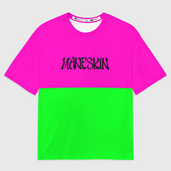 Футболка оверсайз мужская Maneskin rock, цвет: 3D-принт