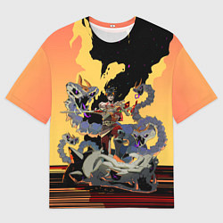 Мужская футболка оверсайз Hades Загрей принц Подземного мира