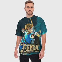 Футболка оверсайз мужская Zelda - Link, цвет: 3D-принт — фото 2