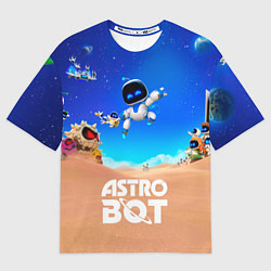 Футболка оверсайз мужская Astro bot персонажи, цвет: 3D-принт