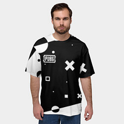 Футболка оверсайз мужская PUBG game pattern, цвет: 3D-принт — фото 2