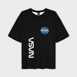 Мужская футболка оверсайз NASA logo usa space