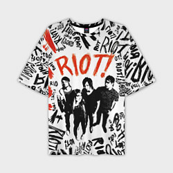 Футболка оверсайз мужская Paramore - riot, цвет: 3D-принт