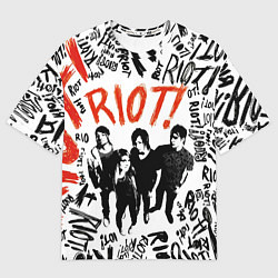 Мужская футболка оверсайз Paramore - riot