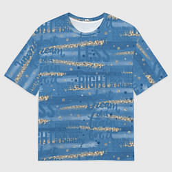 Футболка оверсайз мужская Фитнес графика, цвет: 3D-принт