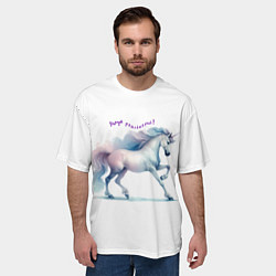 Футболка оверсайз мужская Чаруй реальность, цвет: 3D-принт — фото 2