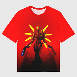 Футболка оверсайз мужская Ultrakill supreme machine, цвет: 3D-принт