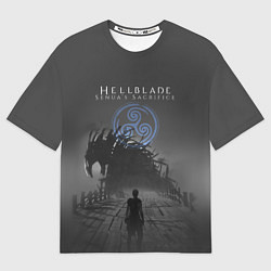 Мужская футболка оверсайз Hellblade - Sign