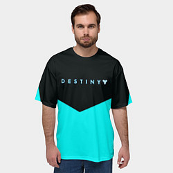 Футболка оверсайз мужская Destiny action geometry, цвет: 3D-принт — фото 2