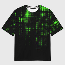 Футболка оверсайз мужская Геометрический эффект матрицы, цвет: 3D-принт