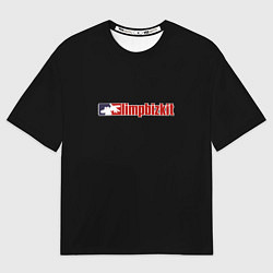 Футболка оверсайз мужская Limp Bizkit logo rock, цвет: 3D-принт
