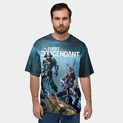 Футболка оверсайз мужская The first descendant персонажи, цвет: 3D-принт — фото 2