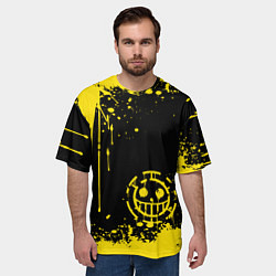 Футболка оверсайз мужская Трафальгар Д Ватер Ло прозвище пират, цвет: 3D-принт — фото 2