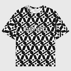 Футболка оверсайз мужская Контра астралис лого, цвет: 3D-принт
