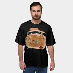 Футболка оверсайз мужская Ведьмина служба доставки: Studio Ghibli, цвет: 3D-принт — фото 2