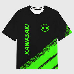 Футболка оверсайз мужская Kawasaki - logo, цвет: 3D-принт