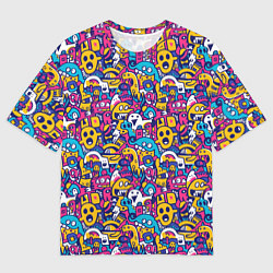 Футболка оверсайз мужская Привидения весёлые, цвет: 3D-принт