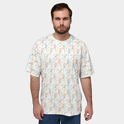 Футболка оверсайз мужская Мужское и женское начало, цвет: 3D-принт — фото 2