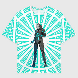 Мужская футболка оверсайз Кафка Хибино в форме кайдзю