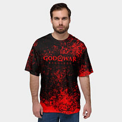 Футболка оверсайз мужская God of war ragnar blood, цвет: 3D-принт — фото 2