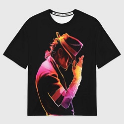 Футболка оверсайз мужская Michael Jackson in the hat, цвет: 3D-принт