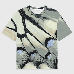 Футболка оверсайз мужская Абстракция - крыло бабочки, цвет: 3D-принт