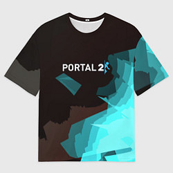 Футболка оверсайз мужская Portal abstraction game valve, цвет: 3D-принт