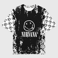 Футболка оверсайз мужская Nirvana teddy, цвет: 3D-принт