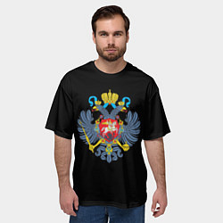 Футболка оверсайз мужская Имперский двуглавый герб, цвет: 3D-принт — фото 2
