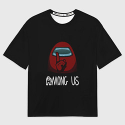 Футболка оверсайз мужская Among us logo game, цвет: 3D-принт