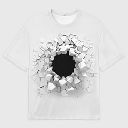 Мужская футболка оверсайз Взрыв стены изнутри