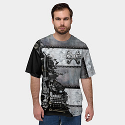 Футболка оверсайз мужская Mechanic Iron, цвет: 3D-принт — фото 2