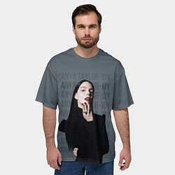 Футболка оверсайз мужская Actress - Anya Taylor Joy, цвет: 3D-принт — фото 2