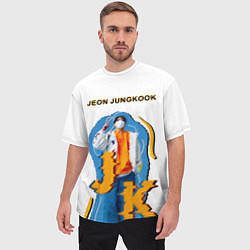 Футболка оверсайз мужская BTS Jeon Jungkook, цвет: 3D-принт — фото 2