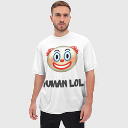 Футболка оверсайз мужская Human Fall Clown, цвет: 3D-принт — фото 2