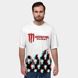 Футболка оверсайз мужская Billie Eilish x Monster energy, цвет: 3D-принт — фото 2