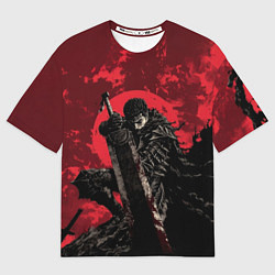 Футболка оверсайз мужская Берсерк с большим мечом, цвет: 3D-принт