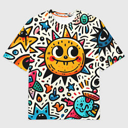 Футболка оверсайз мужская Doodle parade, цвет: 3D-принт