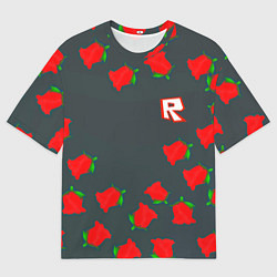 Футболка оверсайз мужская Roblox rose, цвет: 3D-принт