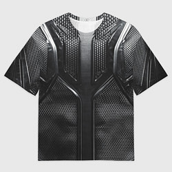 Футболка оверсайз мужская Карбоновый байкер, цвет: 3D-принт