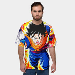 Футболка оверсайз мужская Dragon Ball Z Аниме, цвет: 3D-принт — фото 2