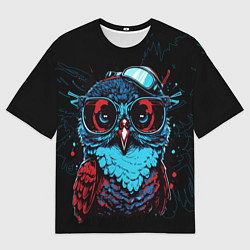 Футболка оверсайз мужская Умная совушка, цвет: 3D-принт