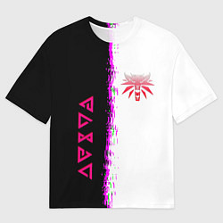 Футболка оверсайз мужская The Witcher logo краски, цвет: 3D-принт