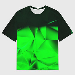 Футболка оверсайз мужская Кислотная абстракция кубы, цвет: 3D-принт
