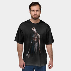 Футболка оверсайз мужская Dead By Daylight - Охотница, цвет: 3D-принт — фото 2